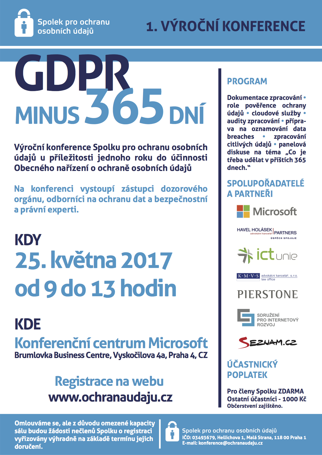 pozvanka konference GDPR